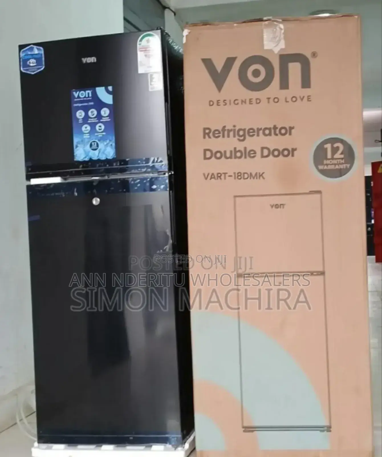 VRT 138l Black Von 138l Fridge. Black at ✓✓
