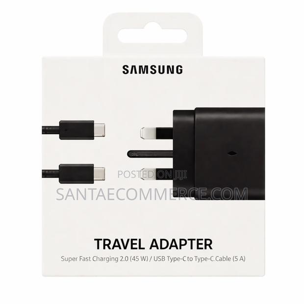 Samsung Super Fast Car Charger 45w Usb Type-C to Type-C Cable (5a)