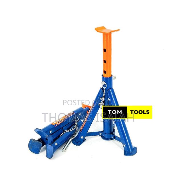 2pcs 3t 6600lb Foldable Adjustable Floor Jack Stand - thumbnail 2