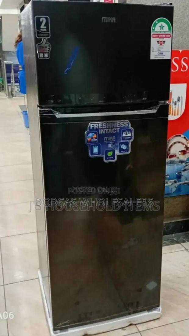 Black Mika 138l Fridge , - main view