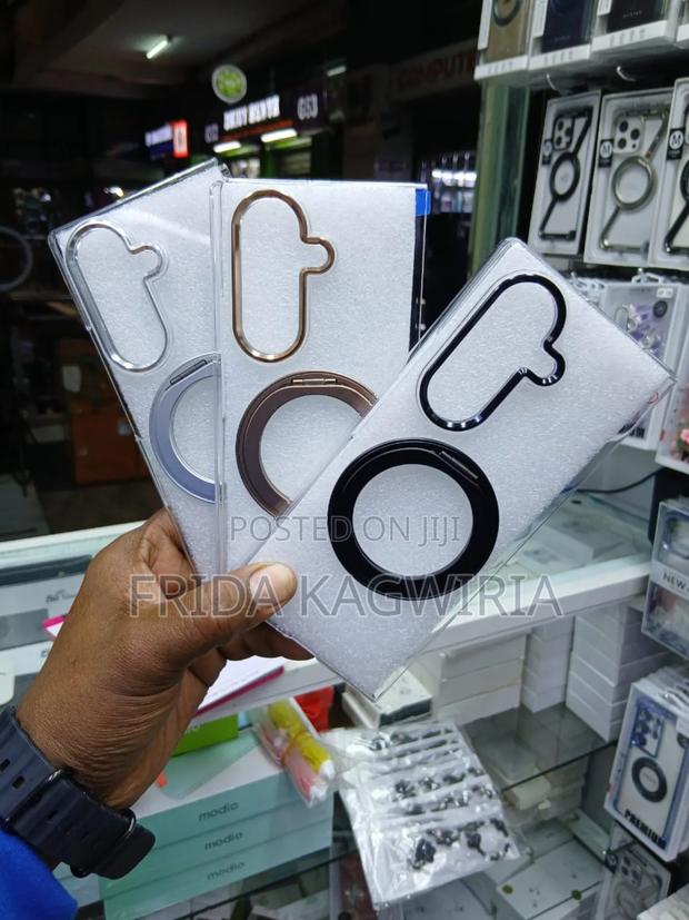 Samsung Fold 6 Clear Back Cover With Magnetic Stand & Front Protector - main view