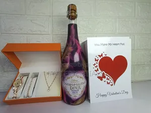 Sparkling Wine Luxury Jewellery Ladies Valentines Gift Set