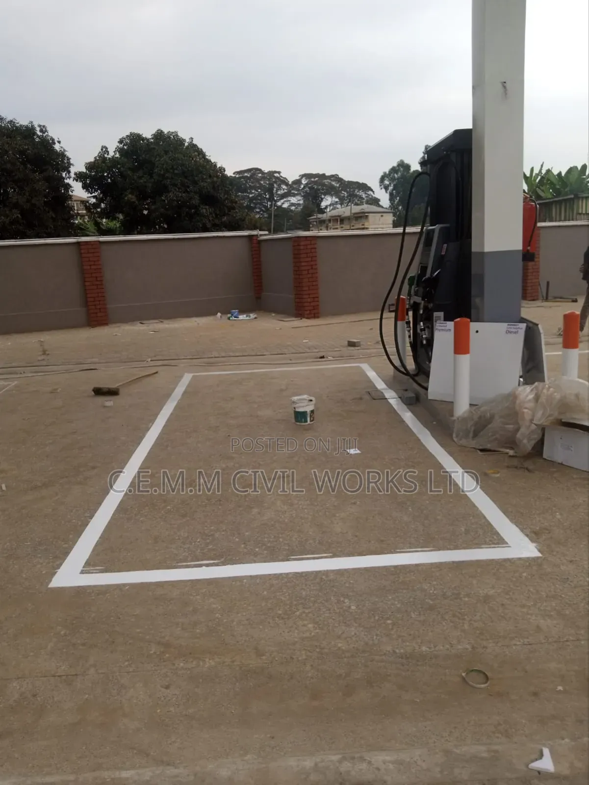 Roadmarking of Parking Lots