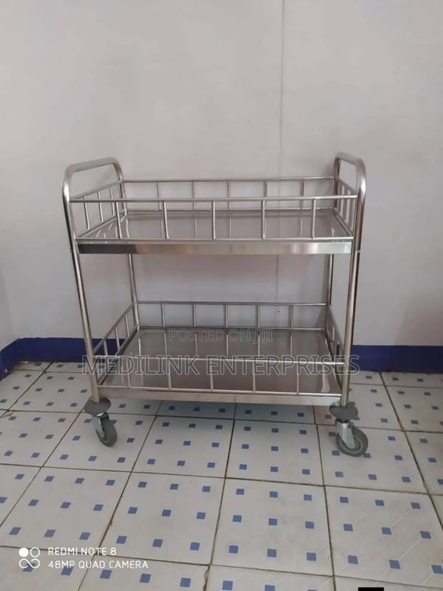 Customized Ss304 Hospital Trolley