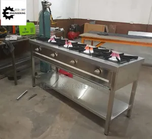 Custom Made Commercial Kitchen 4-Burner High Pressure Cookers
