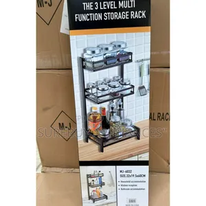 3-Layer Mini Storage Rack – Compact Organizer Shelf