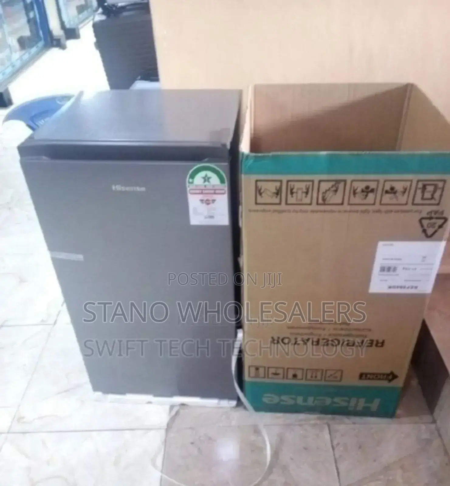 Colour Grey Hisense 94l Fridge