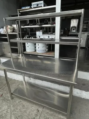 Cusom Fabrcated Stainless Steel Table E