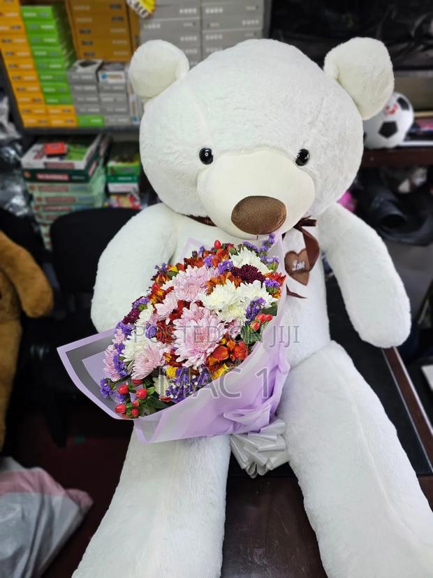 Teddy Bear With a Flower Gift 100cm