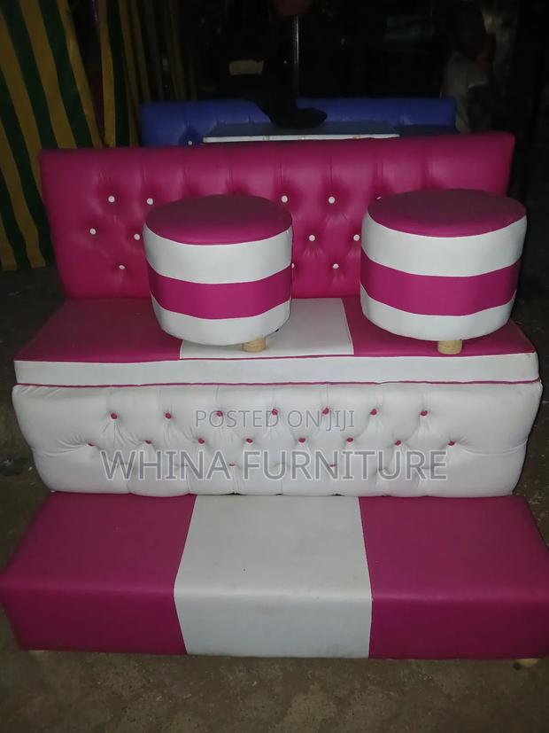 Pedicure Seat White and Pink - main view