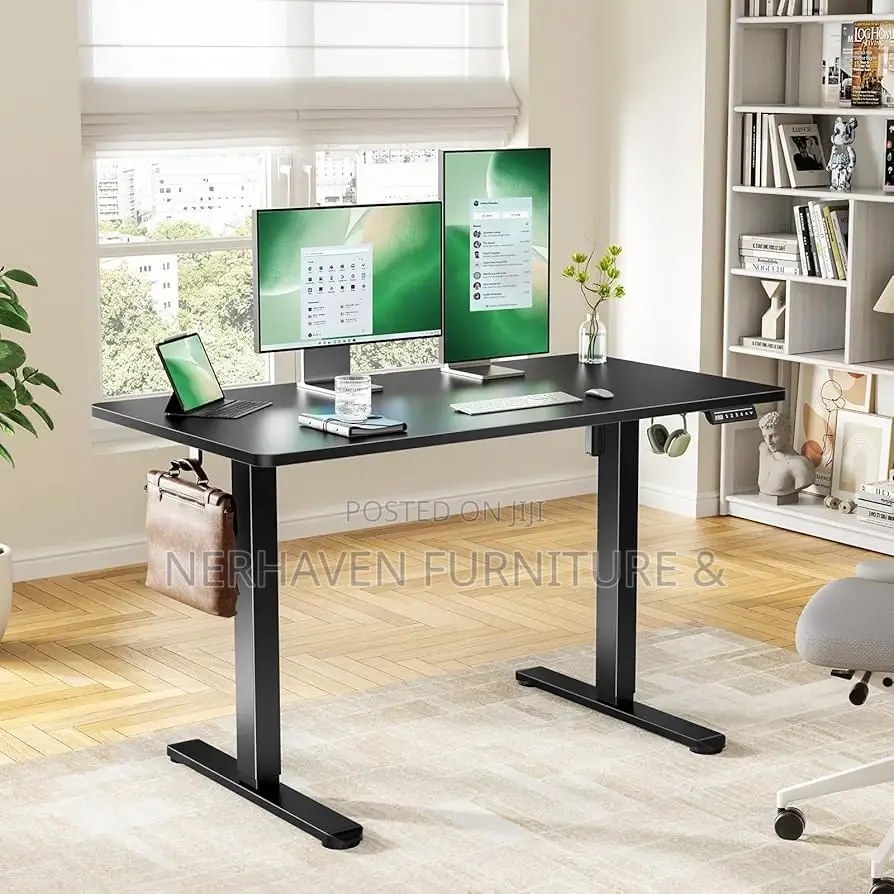 Sit Stand Electric Desk for Home Office – Strong Motor