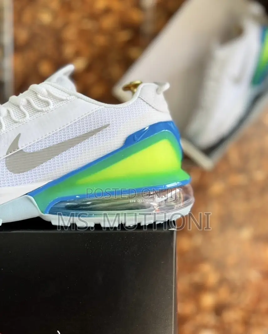 Nike Air Max Pulse Roam Sneaker in White, Blue, and Green Size 40-44