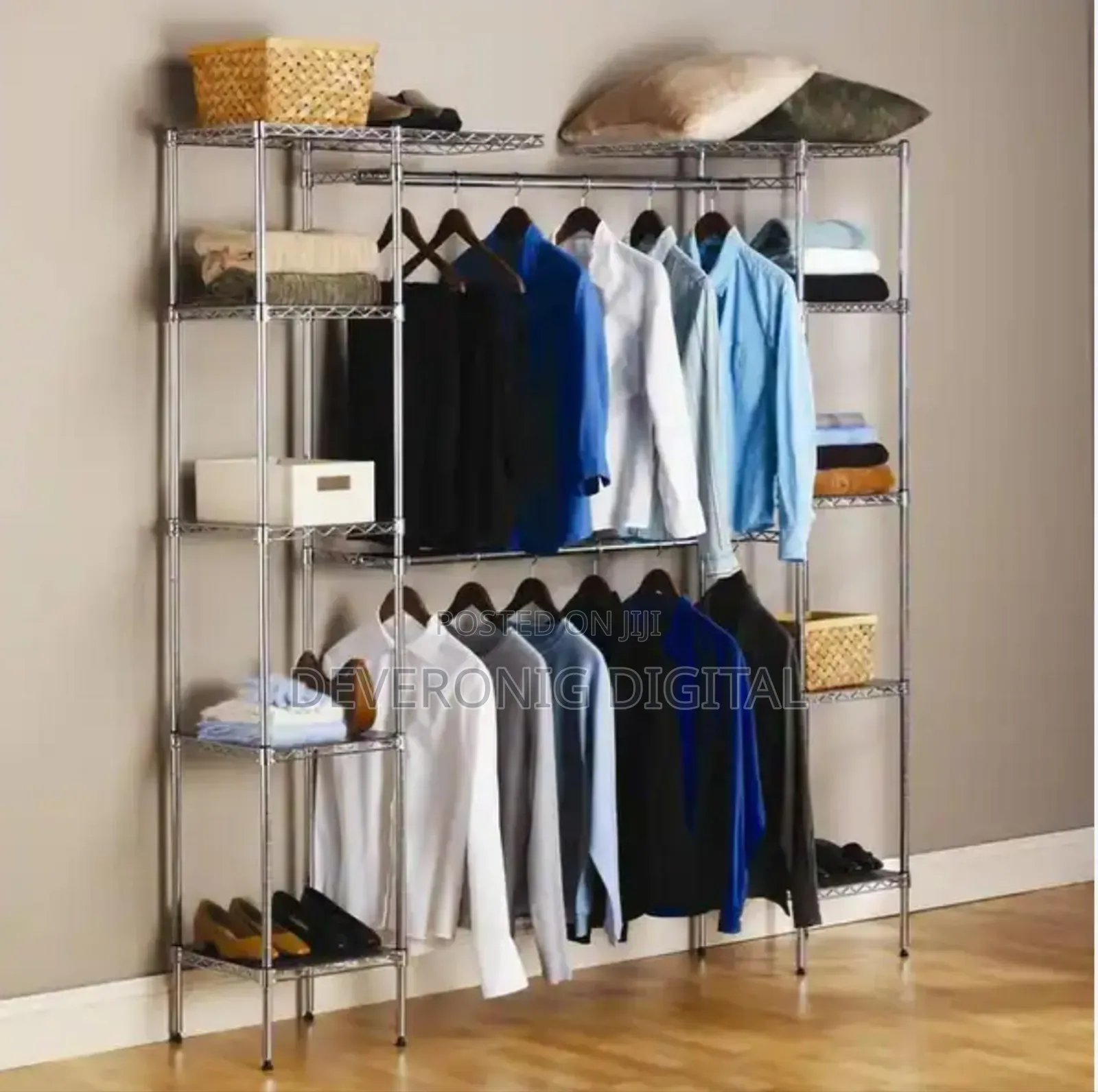 Open Metallic Wardrobes