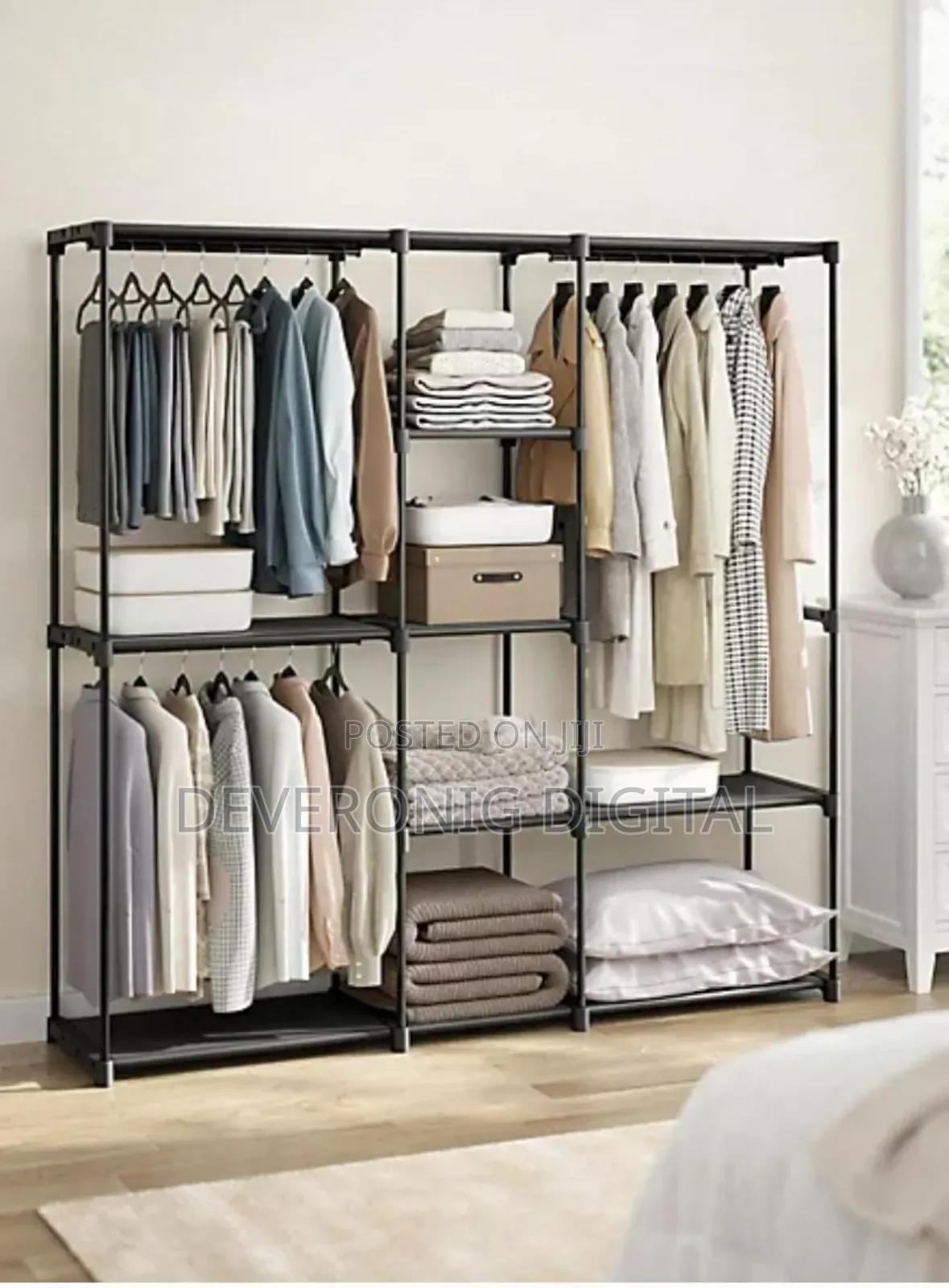 Open Metallic Wardrobes