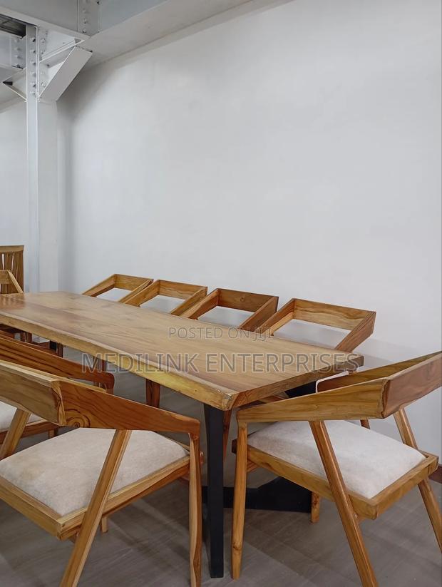 10_seater Wooden Metallic Teak Garden Dinning Table Set - main view