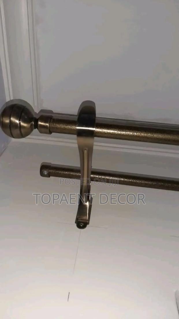Heavy Curtain Fabric Powder Coated Curtain Rods