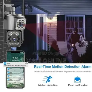V380 Pro Dual Lens 4mp Wifi CCTV Camera Outdoor Ip66 Security Camera