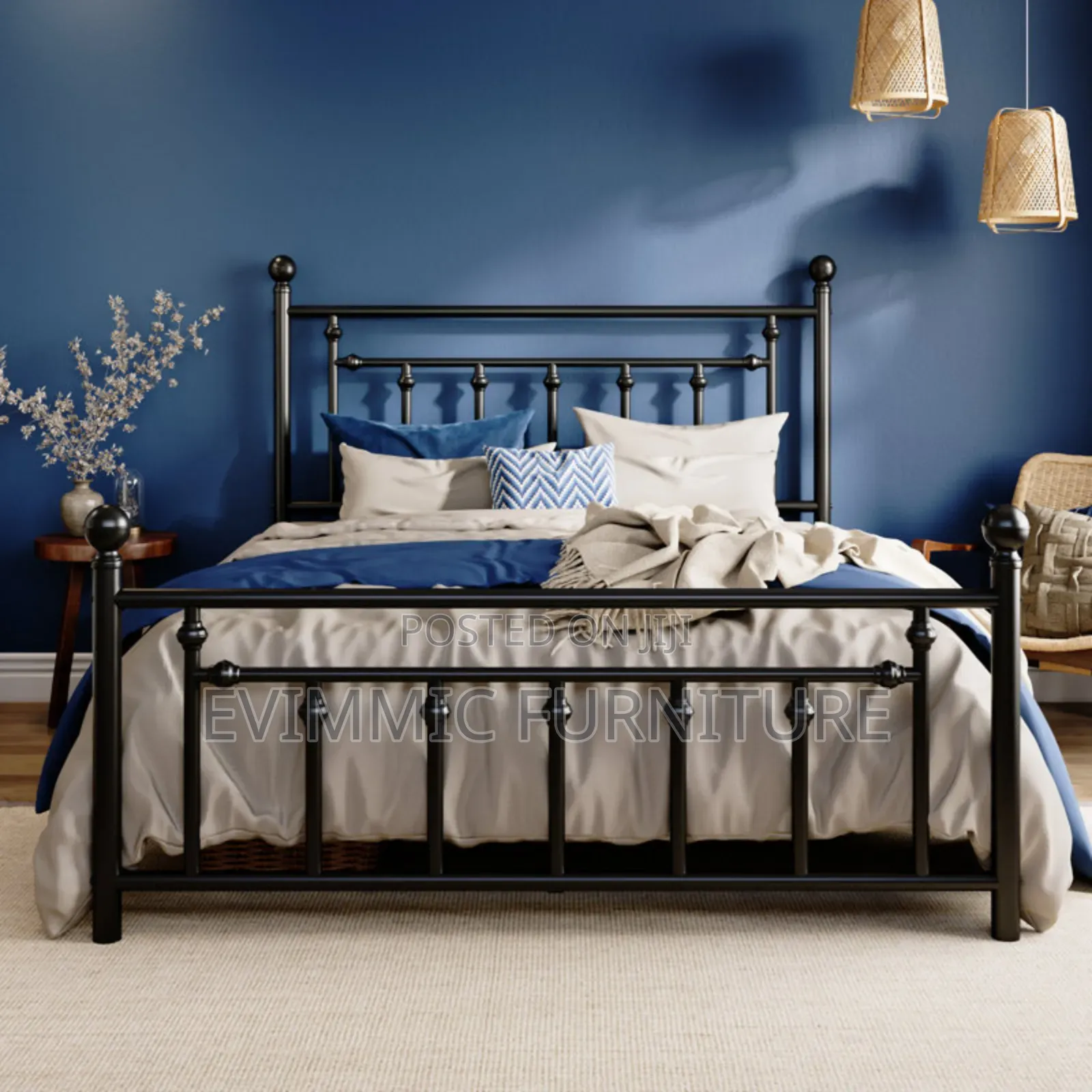 Vintage Queen Size Metal Bed Frames