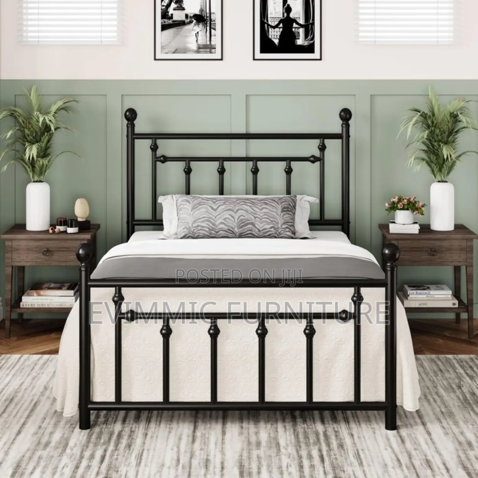 Vintage Queen Size Metal Bed Frames