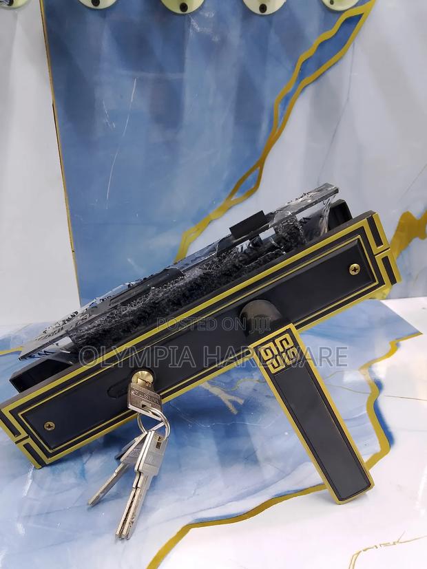 Black Gold Wista Door Lock - main view