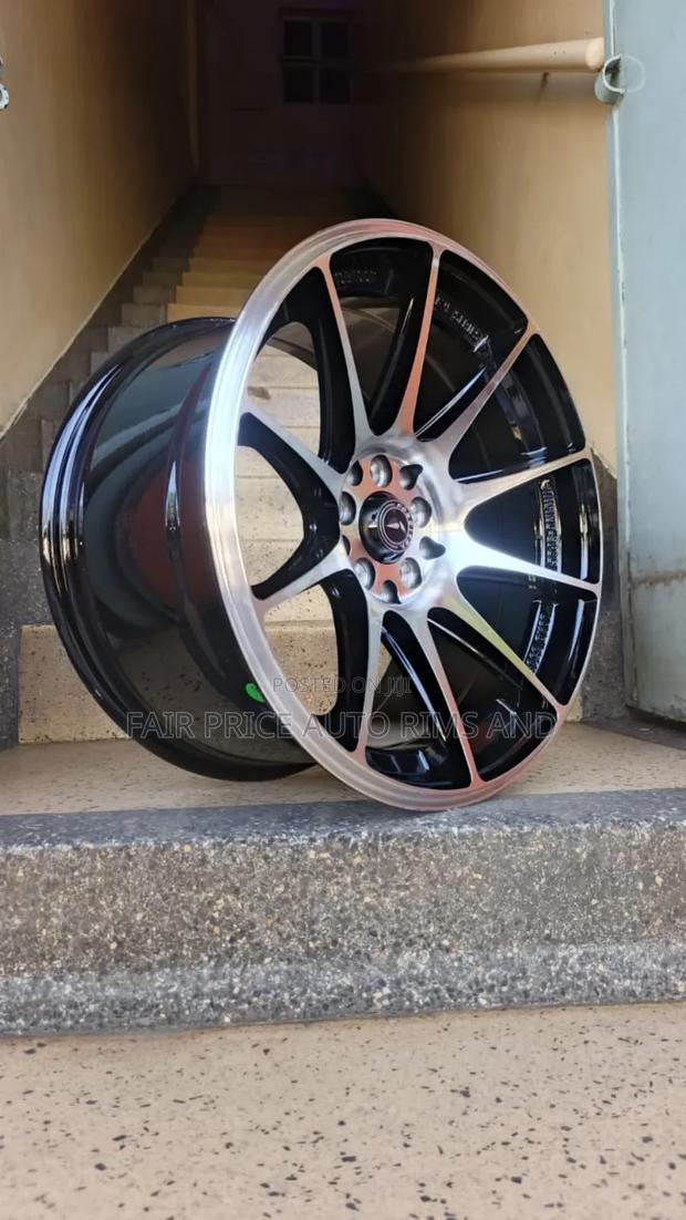 Size 17 Black Silver Sports Rims - thumbnail 3