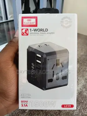 Earldom Es-Lc19 1-World Universal Travel Adapter – 3.1a Fast Charging
