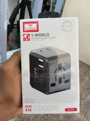 Earldom Es-Lc19 1-World Universal Travel Adapter - 1500w