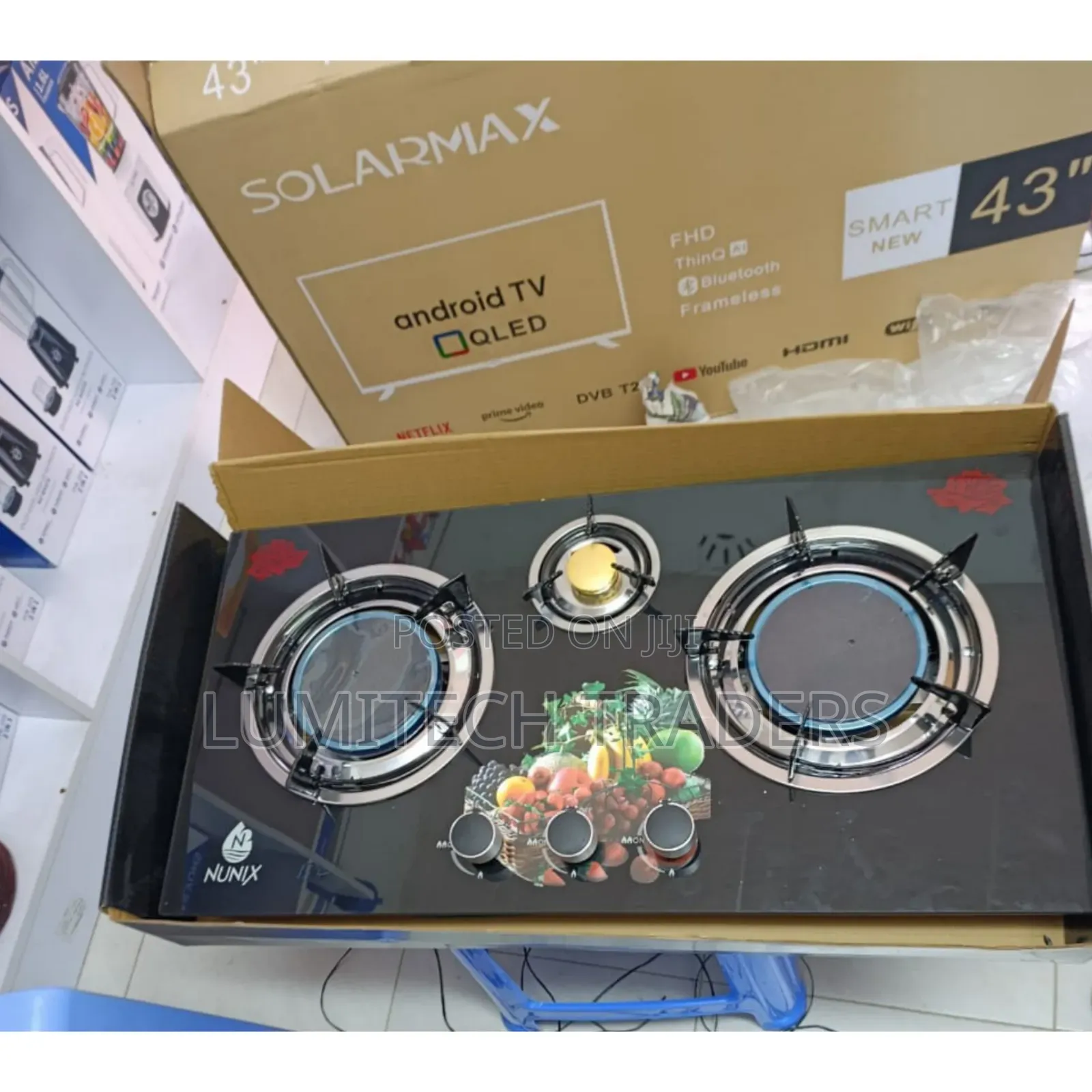 Nunix 3-Burner Infrared Glass Table Top Cooker