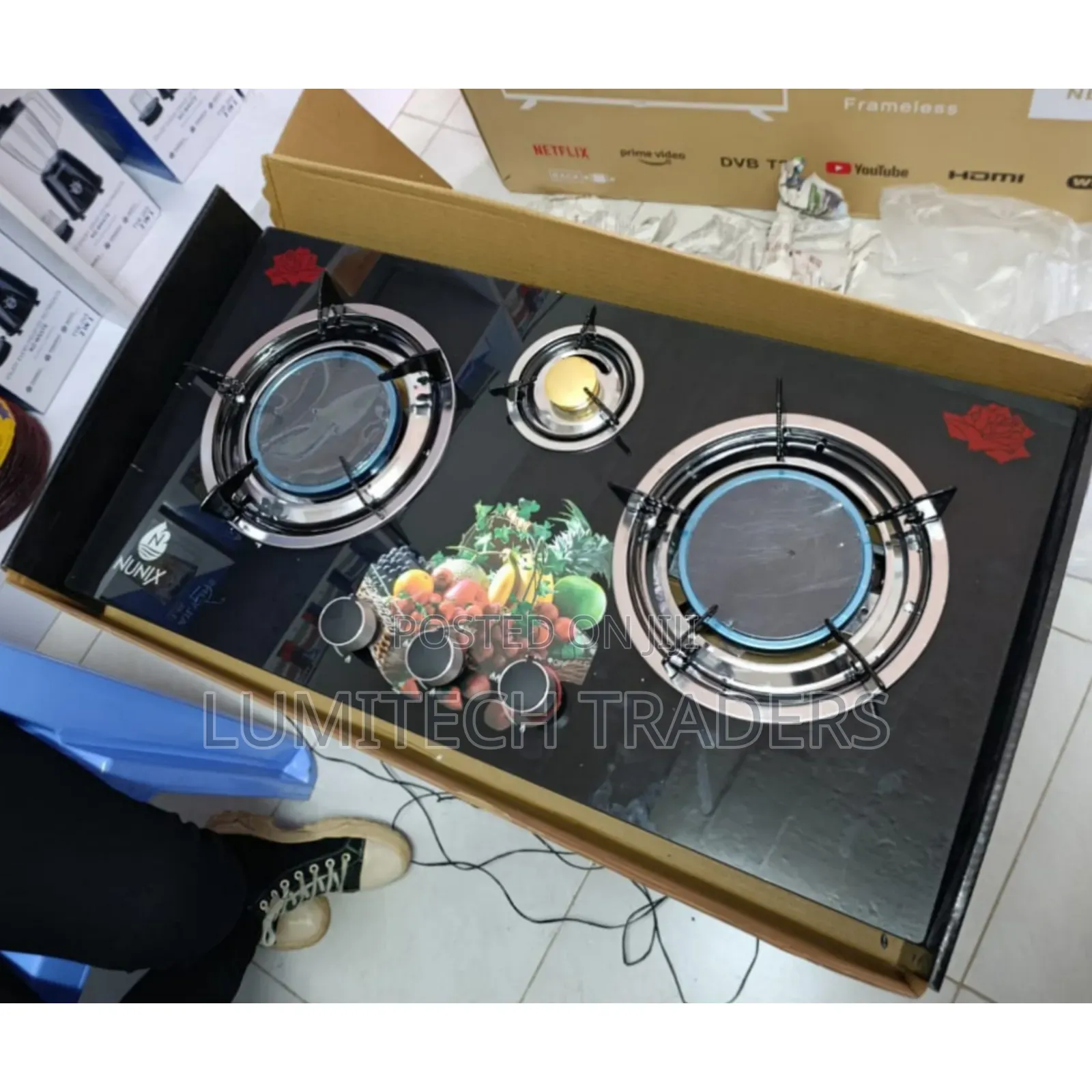 Nunix Infrared Burner Glass Table Top Cooker