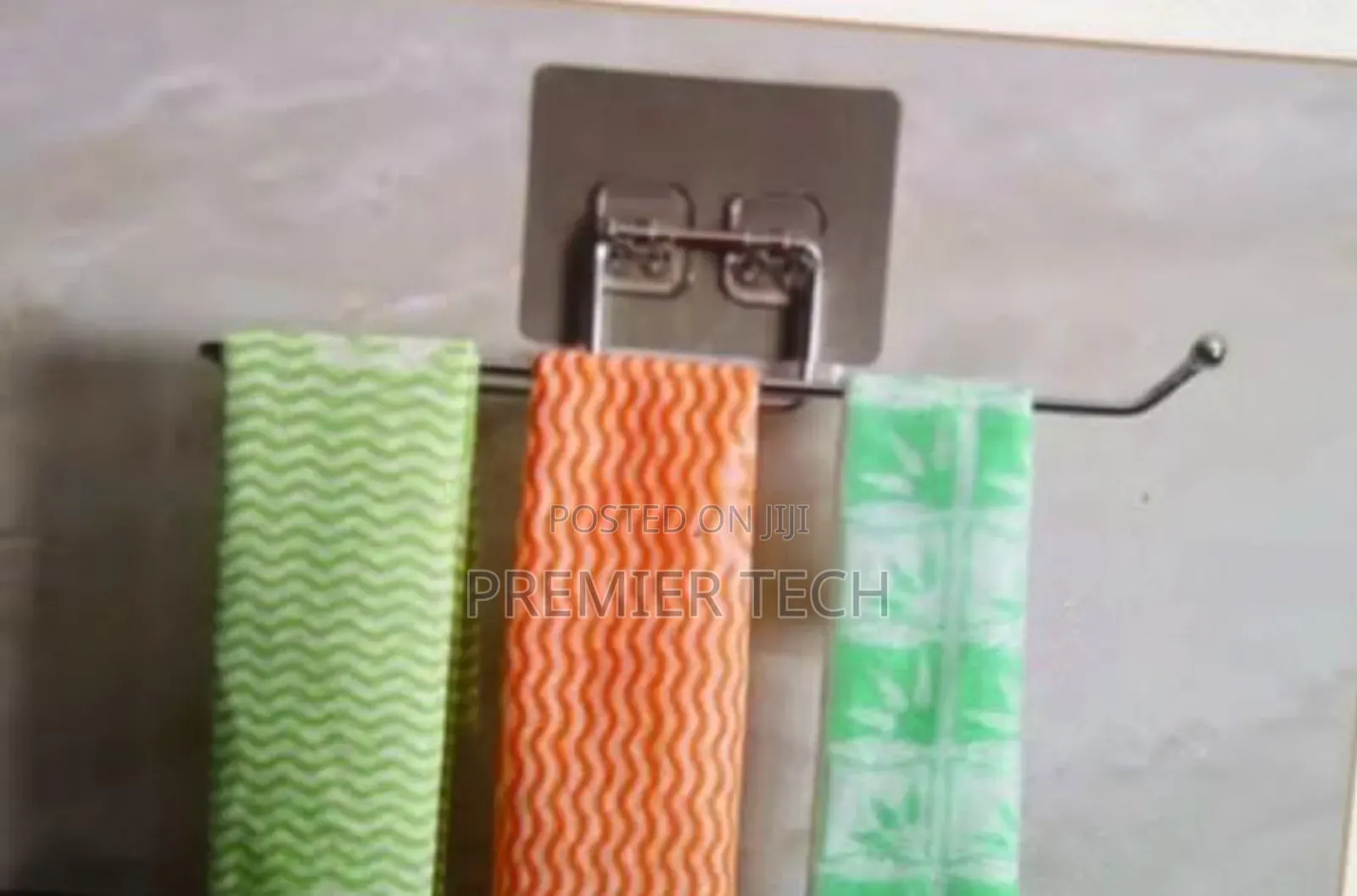 1pc Stainless Steel Self-Adhesive Toilet Paper, Face Towel Holder
