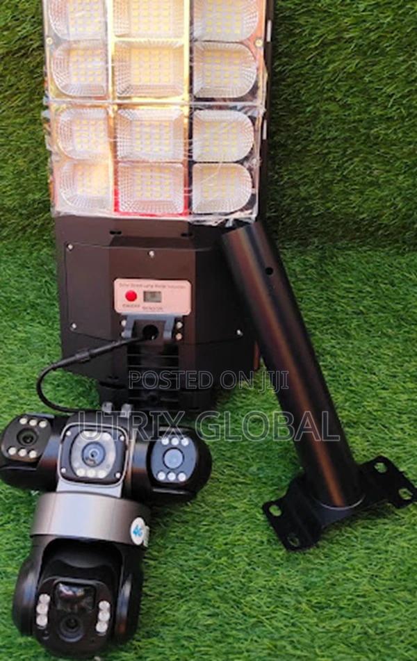 V380 Triple Camera Solar Floodlight Cctv For Home And Compound