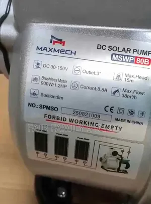 Maxmech Solar Water Pump 900w 15m