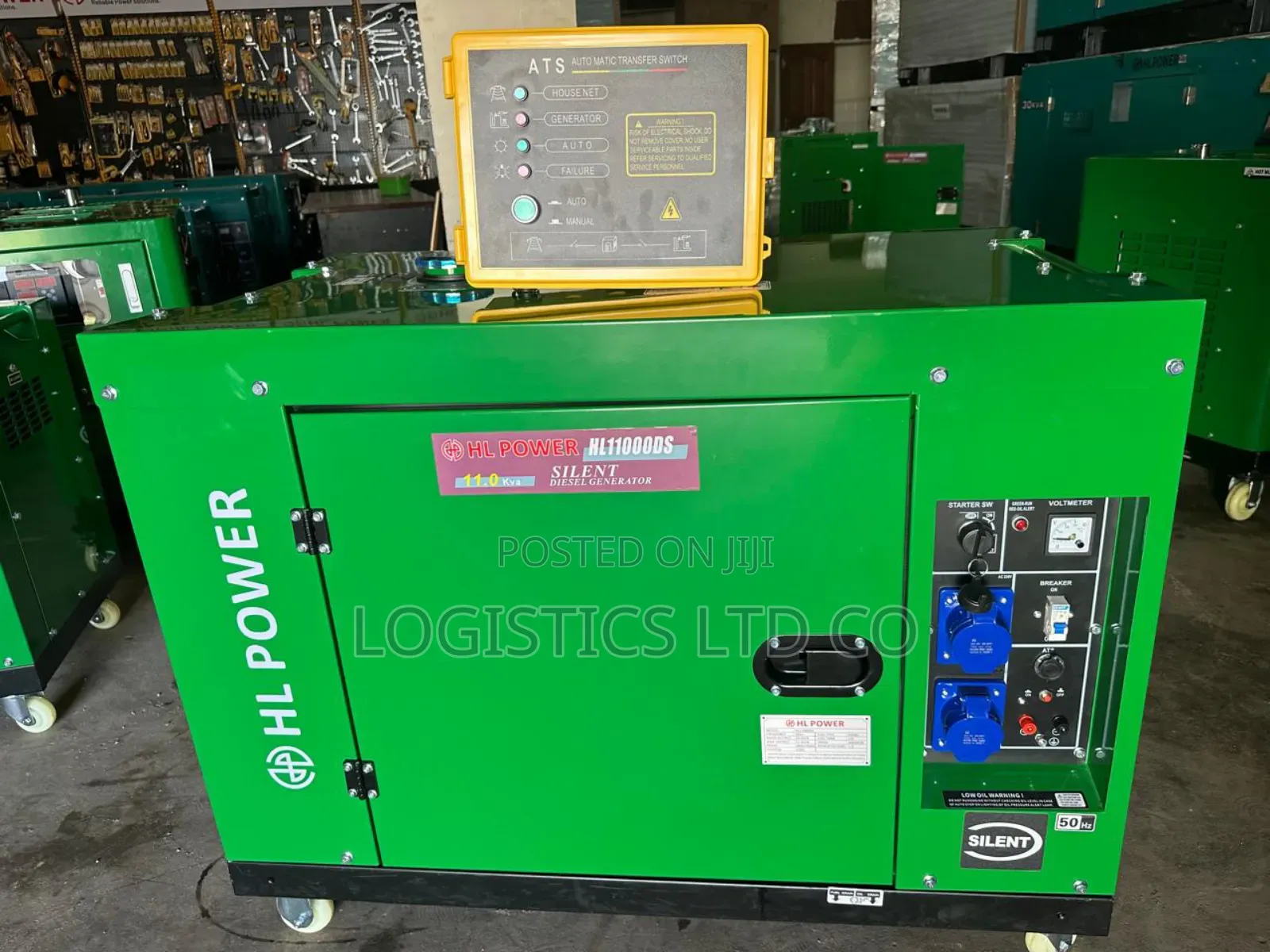 Hl Power Hl11000ds 11kva 1phase Heavy Duty Silent Diesel Generator
