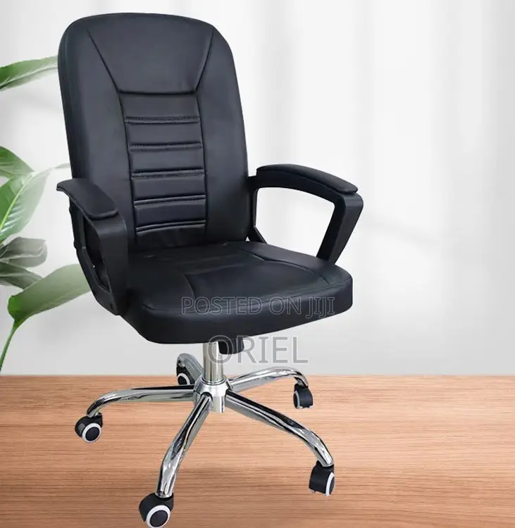 Modern Office Leather Chair : Executive Mid-back Office Chair