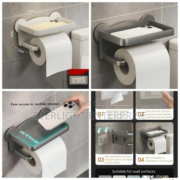 Punch Free Toilet Tissue Holder