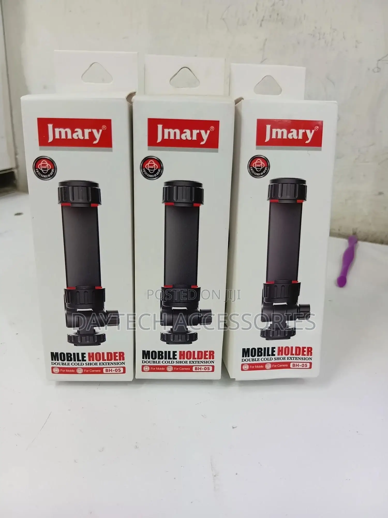 This Is a Jmary Bh-05 Double Cold Shoe Extension Mobile Holder.