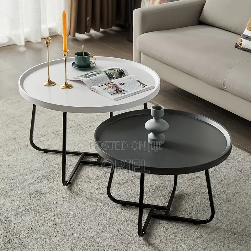 Modern Coffee Table : Elemental Black Geena Coffee Tables