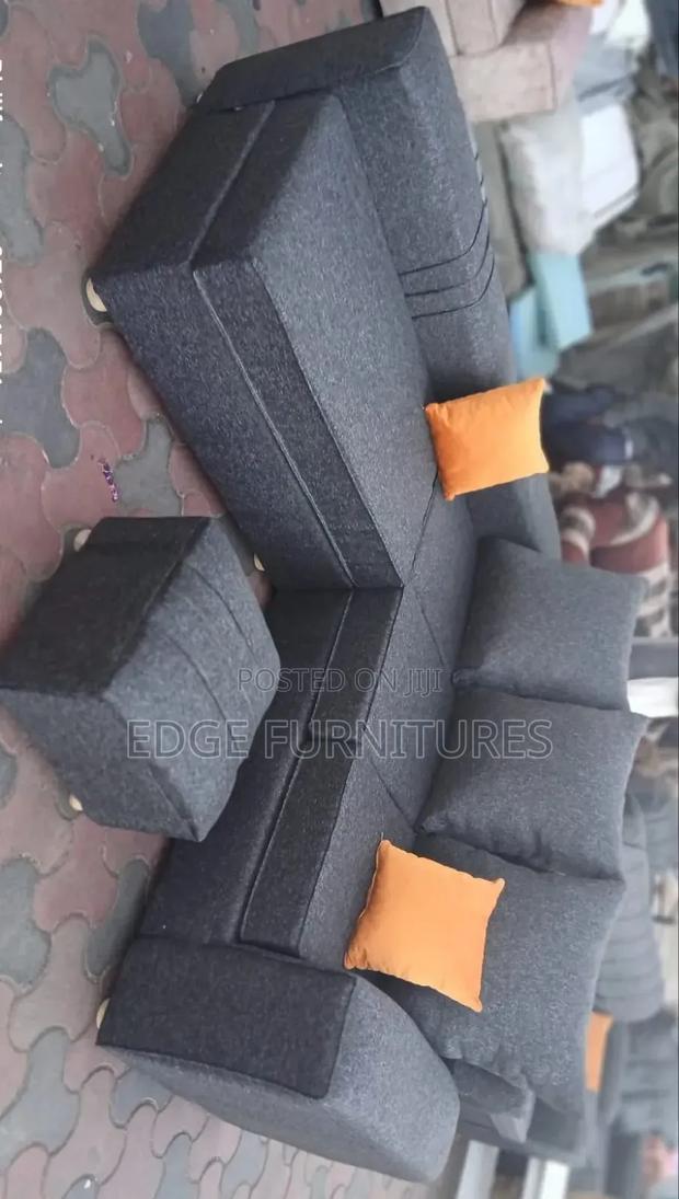 Dark Grey Five Seater Sofa Set - thumbnail 2