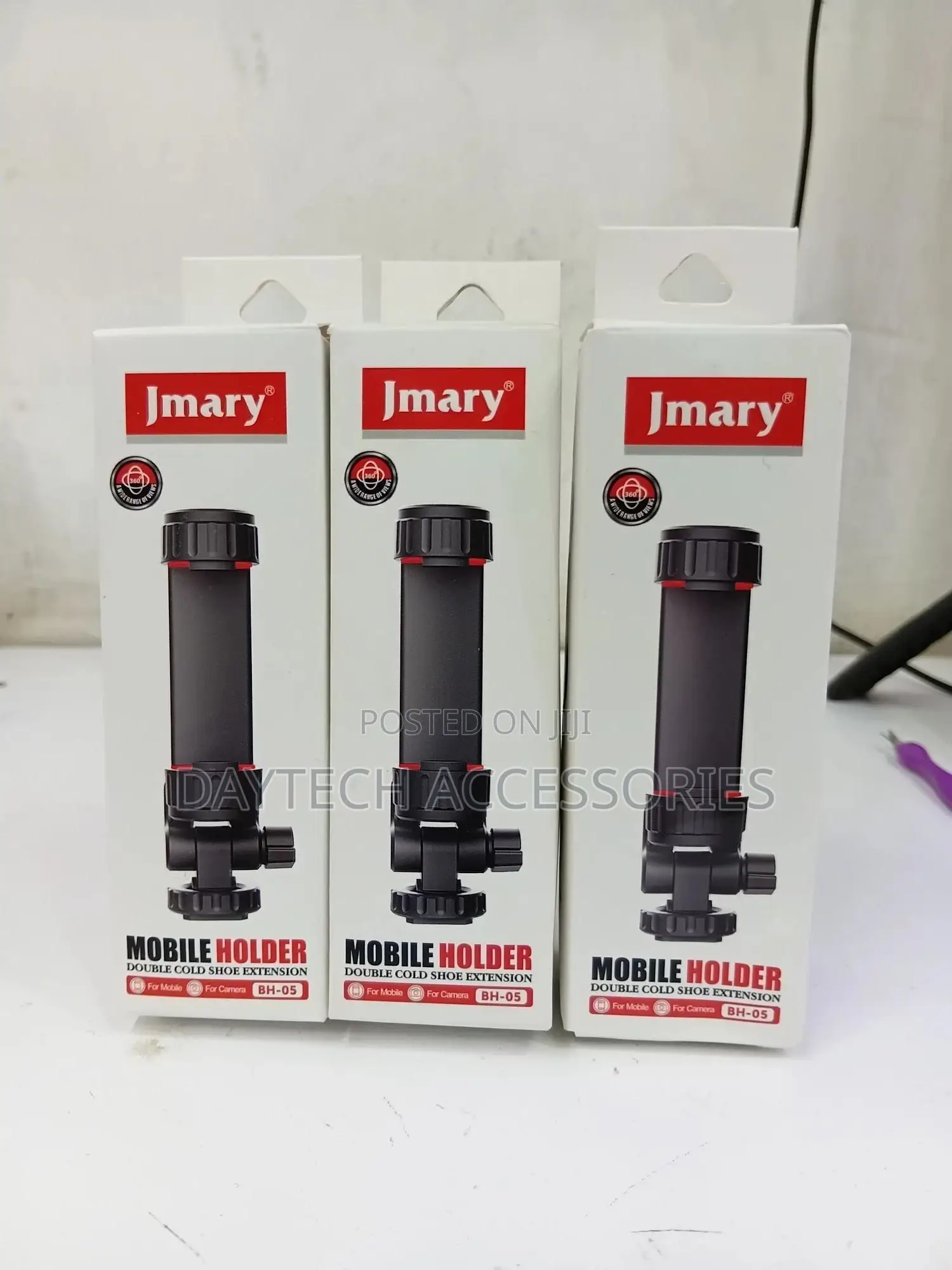 Jmary Bh-05 Mobile Phone Holder for Photo and Video Camera - Black
