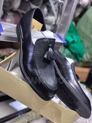 Black Empire Slip On Official Shoes