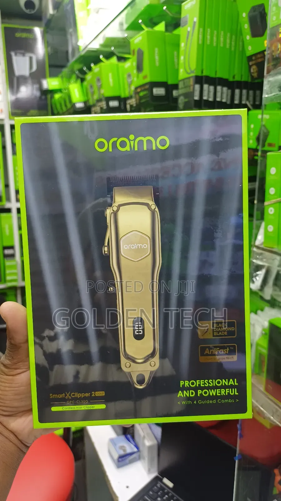 Oraimo Smart Clipper 2 Gold – Professional Cordless Hair Clipper