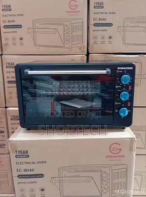 Eurochef 3 Knob Settings 40 Litres Electric Rotisserie Oven