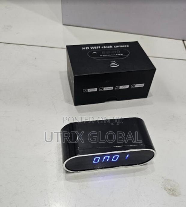 Table Clock Wifi Camera Motion Detection Alerts Instantly