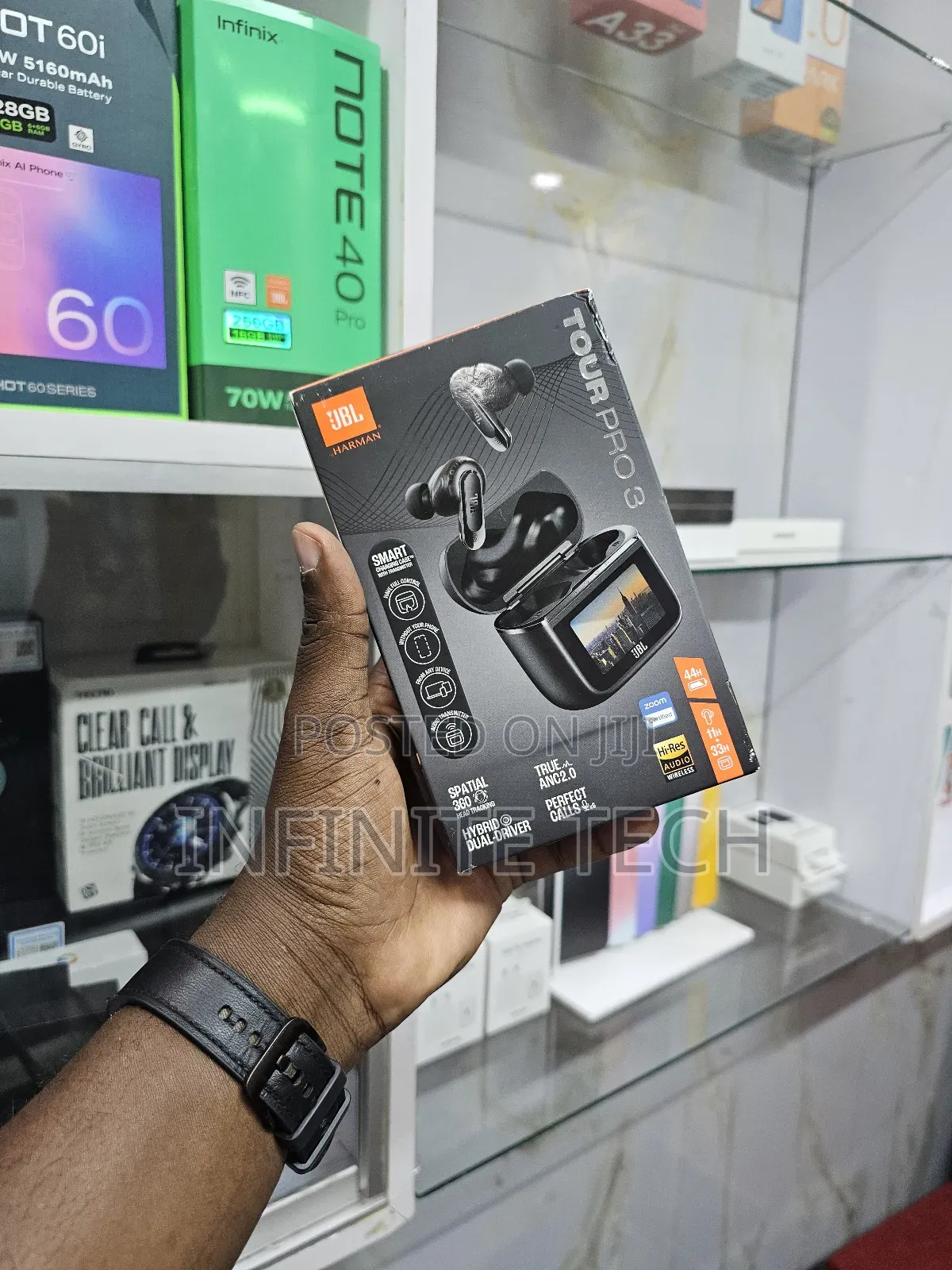 Jbl Tour Pro 3 Noise Cancelling True Wireless Earbuds With Smart Case