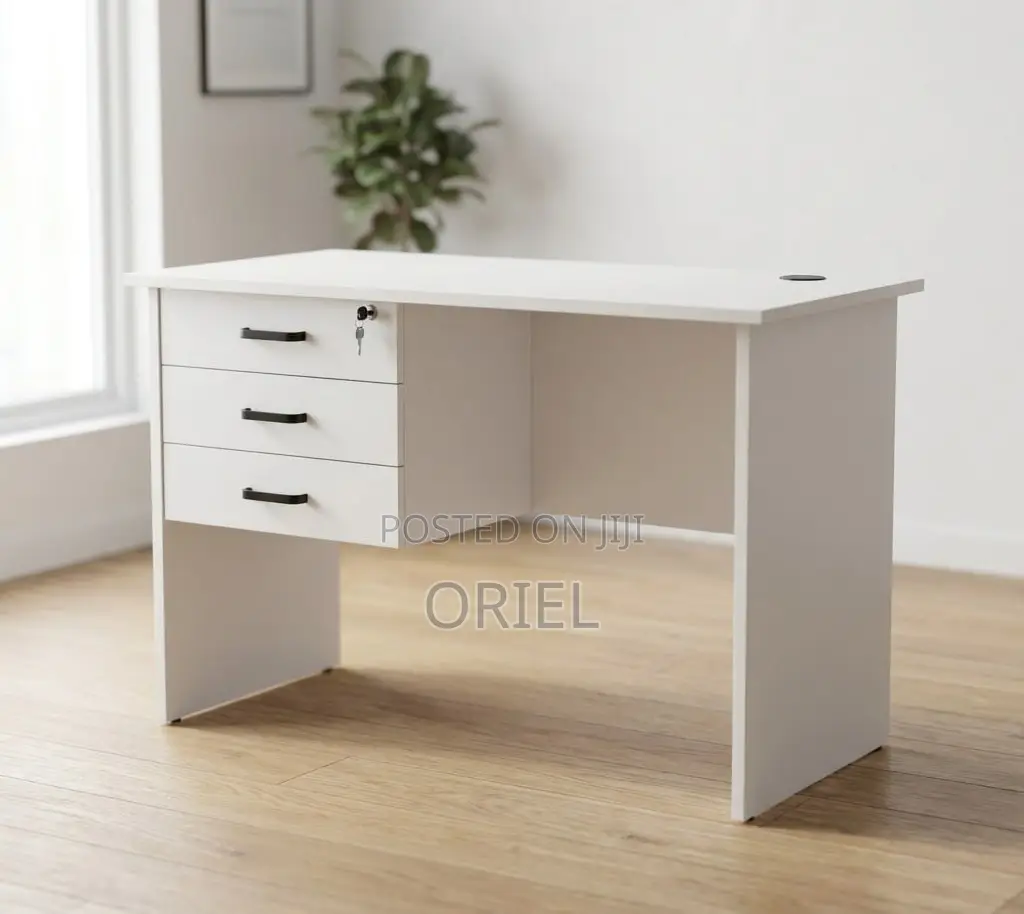 Modern Study Desk : 3-Drawer Home Office Study Desk
