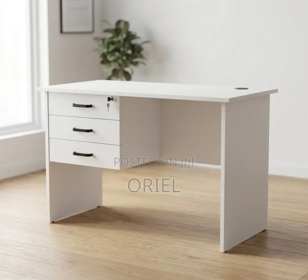 Modern Study Desk : 3-Drawer Home Office Study Desk