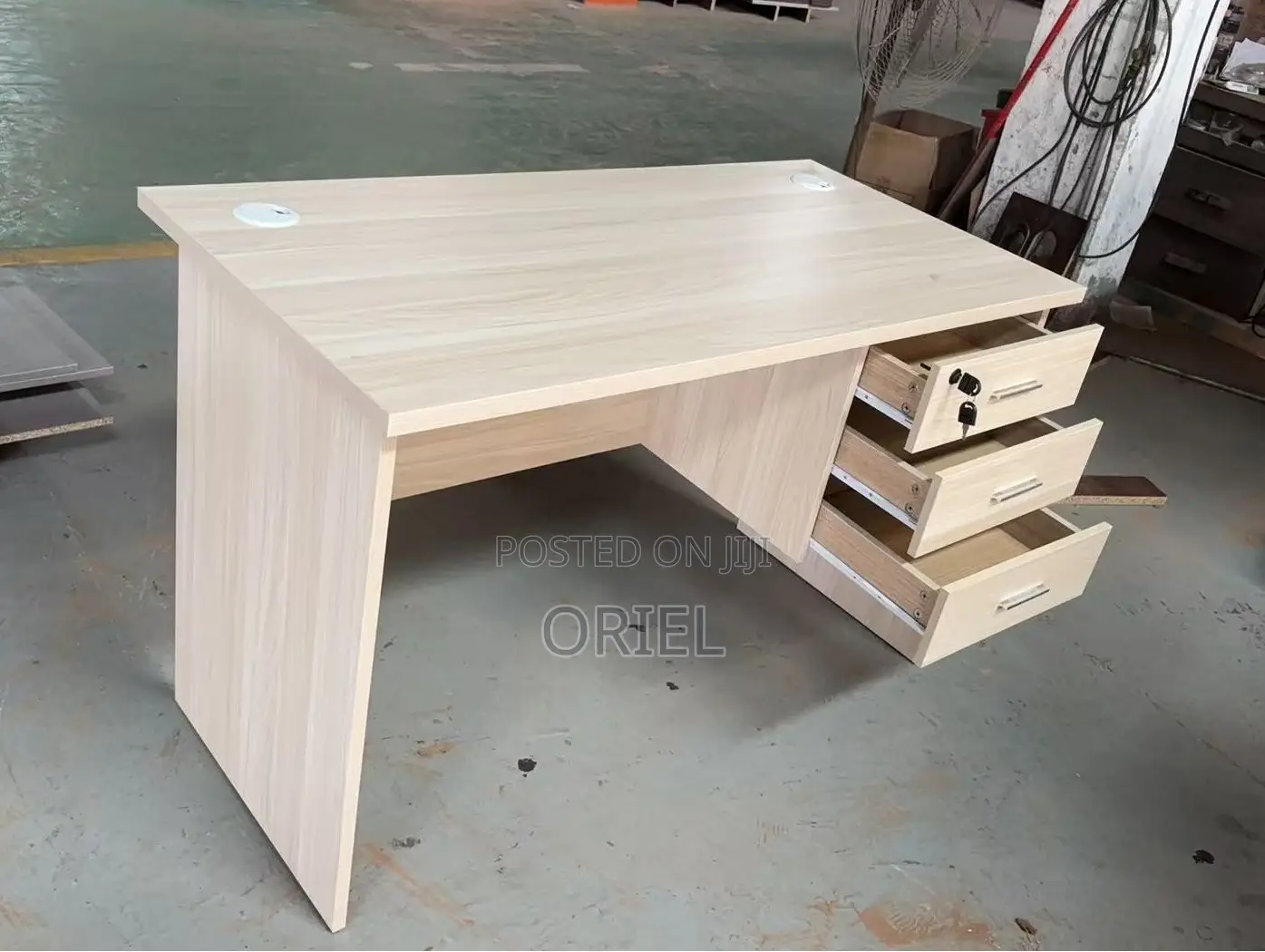 Modern Study Desk : 3-Drawer Home Office Study Desk