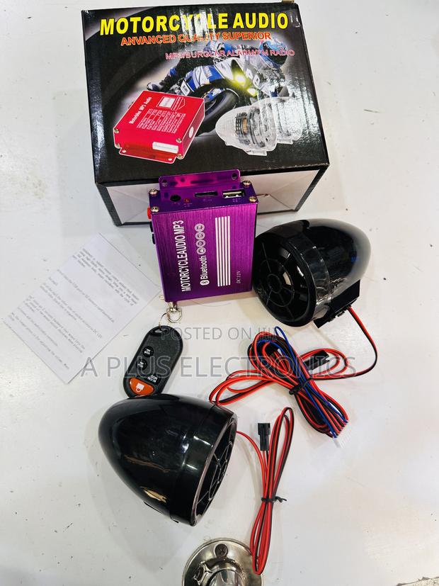 Motorcycle Radio Mp3 With Bluetooth –Waterproof Handlebar Audio System - thumbnail 2