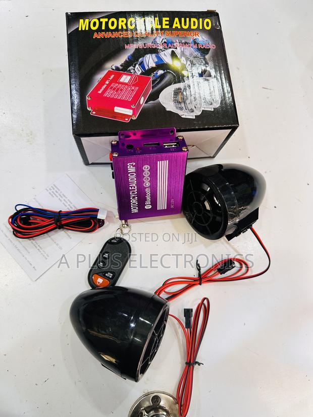 Motorcycle Radio Mp3 With Bluetooth –Waterproof Handlebar Audio System