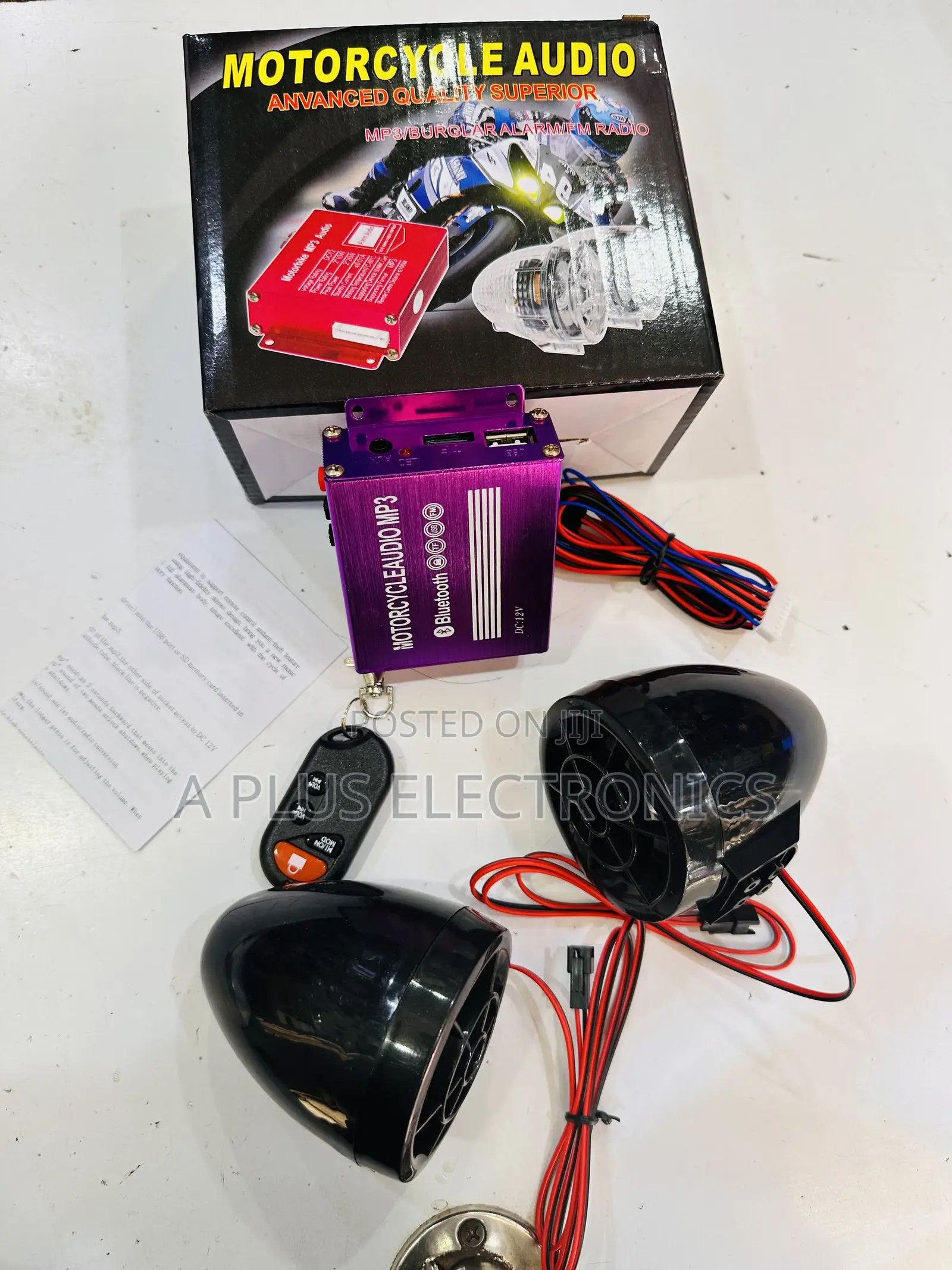 Motorcycle Radio Mp3 With Bluetooth – Loud Sound Clear Bass